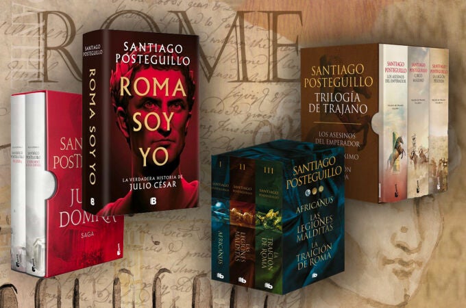 Algunas de las novelas de Santiago Posteguillo
