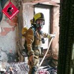 Incendio de una vivienda en Alicante. (Imagen de archivo)