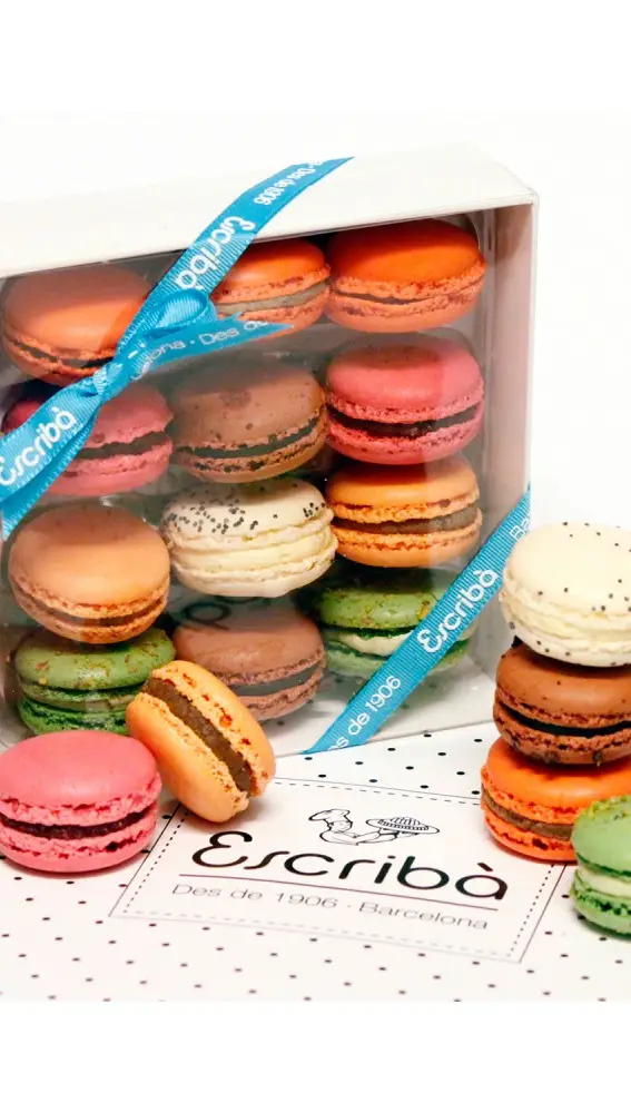Pack de macarons de gran variedad de sabores.