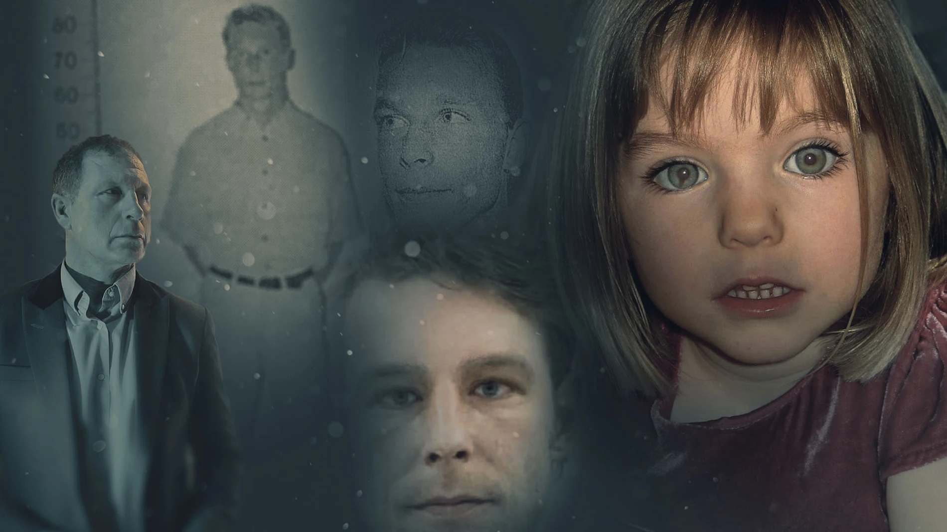 Cartel promocional de la serie documental de AMC Crime "Madeleine McCann: Principal sospechoso"