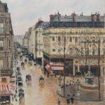 "Rue Saint-Honoré por la tarde. Efecto de lluvia", de Camille Pisarro, el cuadro que ha generado la controversia