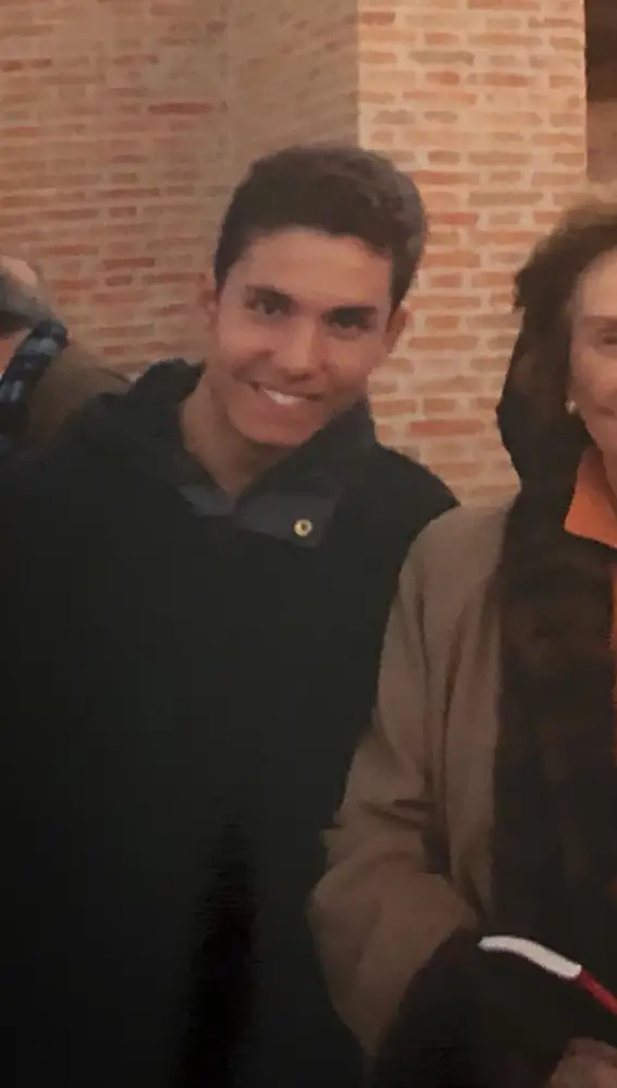 Hertfelder García-Conde, con Carmen Franco en Paracuellos del Jarama