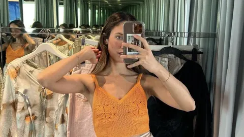 Grace Villarreal con su conjunto más veraniego.