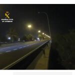 Un momento de las carreras ilegales