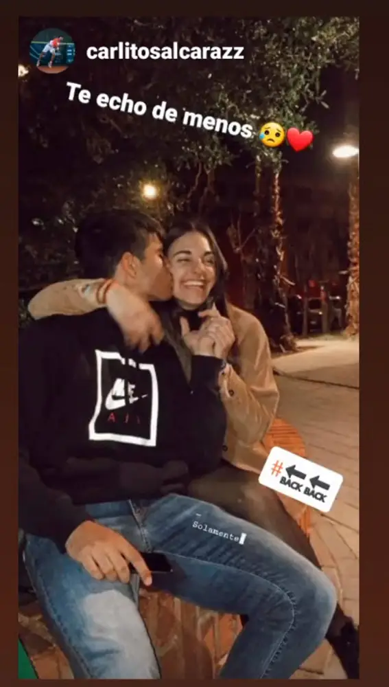 La imagen publicada de ambos en Instagram