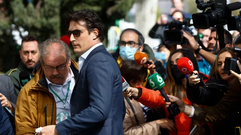 El empresario Luis Medina acude a declarar como investigado a los juzgados de Madrid el pasado abril por el "caso mascarillas"
