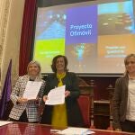Firma del convenio entre la Diputación de Palencia y Caixabank