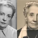 Elena Fortún (izquierda) y Matilde Ras tuvieron una relación amistosa e intelectual