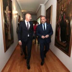El alcalde de León, José Antonio Diez, recibe la visita institucional del presidente de las Cortes de Castilla y León, Carlos Pollán