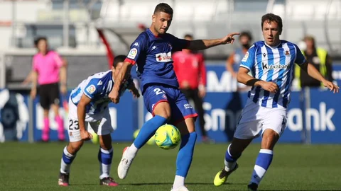 Gorka Guruzeta con el Amorebieta.