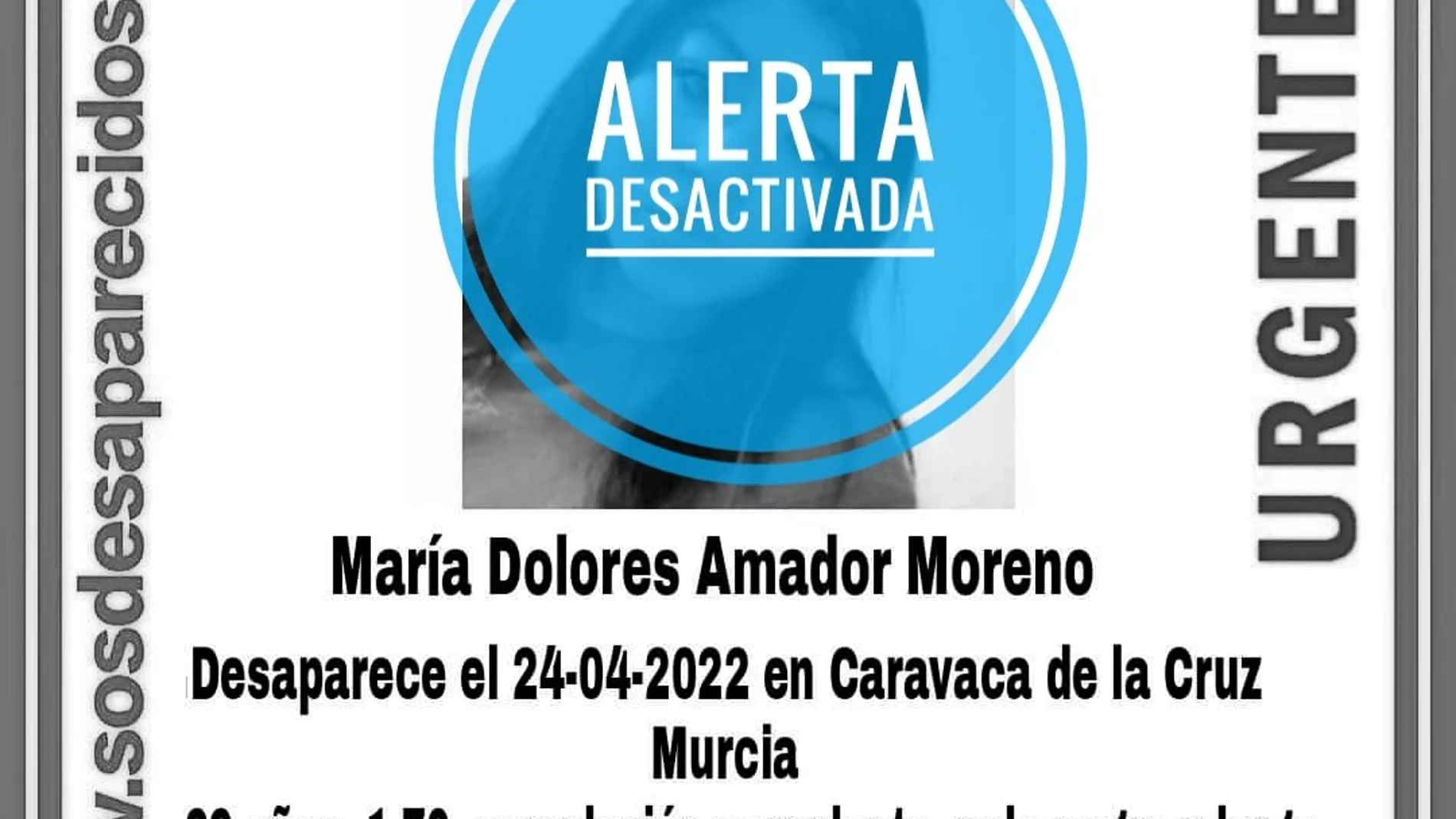 Localizada con vida la mujer de 29 años desaparecidas en Caravaca de la Cruz