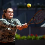 La bielorrusa Aryna Sabalenka, en la Caja Mágica, donde se disputa el Mutua Madrid Open.