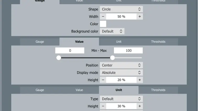 Configurando el &quot;widget&quot; para la temperatura de la GPU.