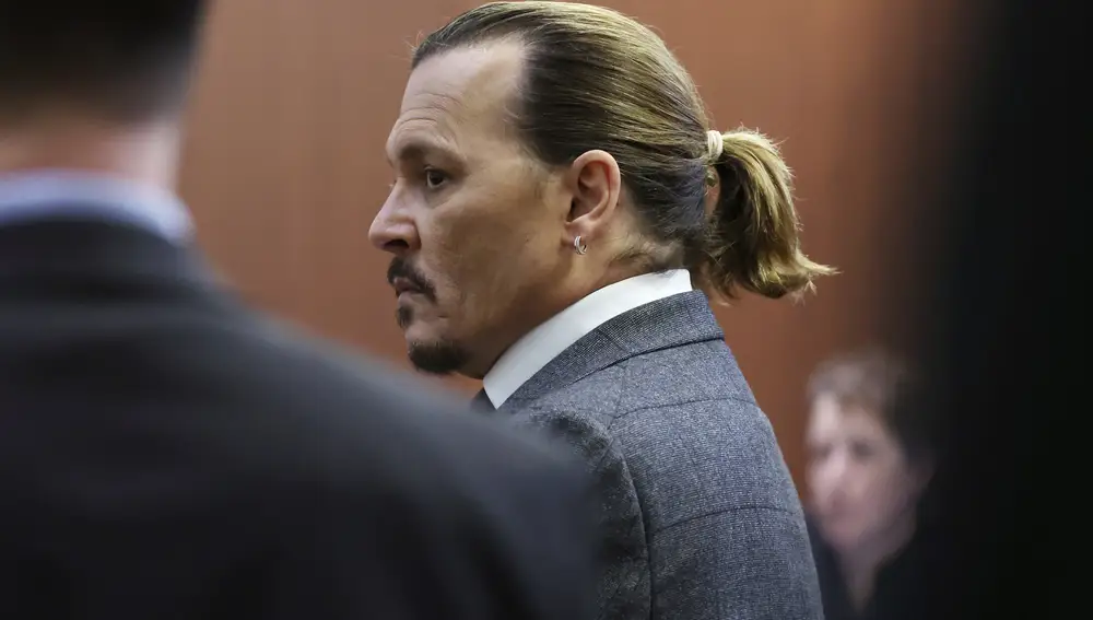 Johnny Depp durante el juicio