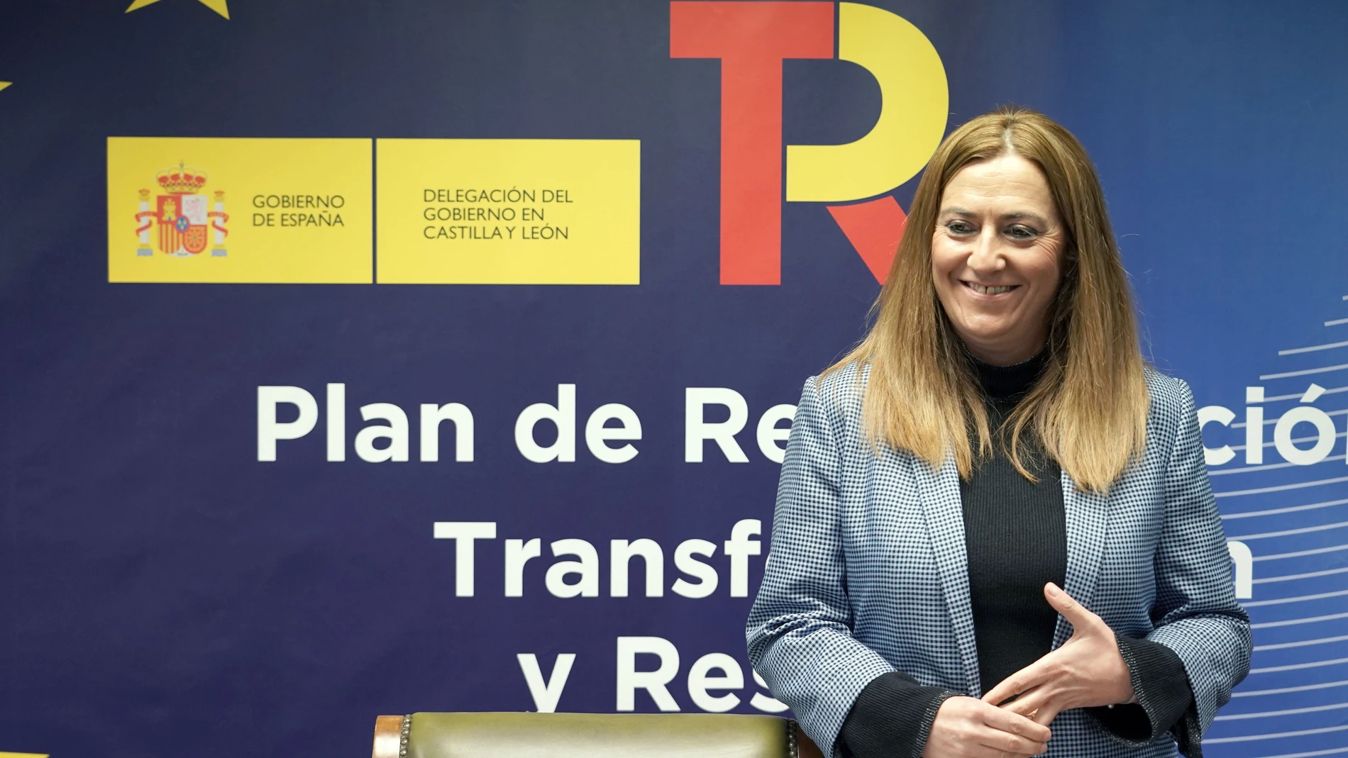 La delegada del Gobierno en Castilla y León, Virginia Barcones, informa sobre las cantidades invertidas por el Gobierno de España en Castilla y León dentro del Plan de Recuperación, Transformación y Resiliencia