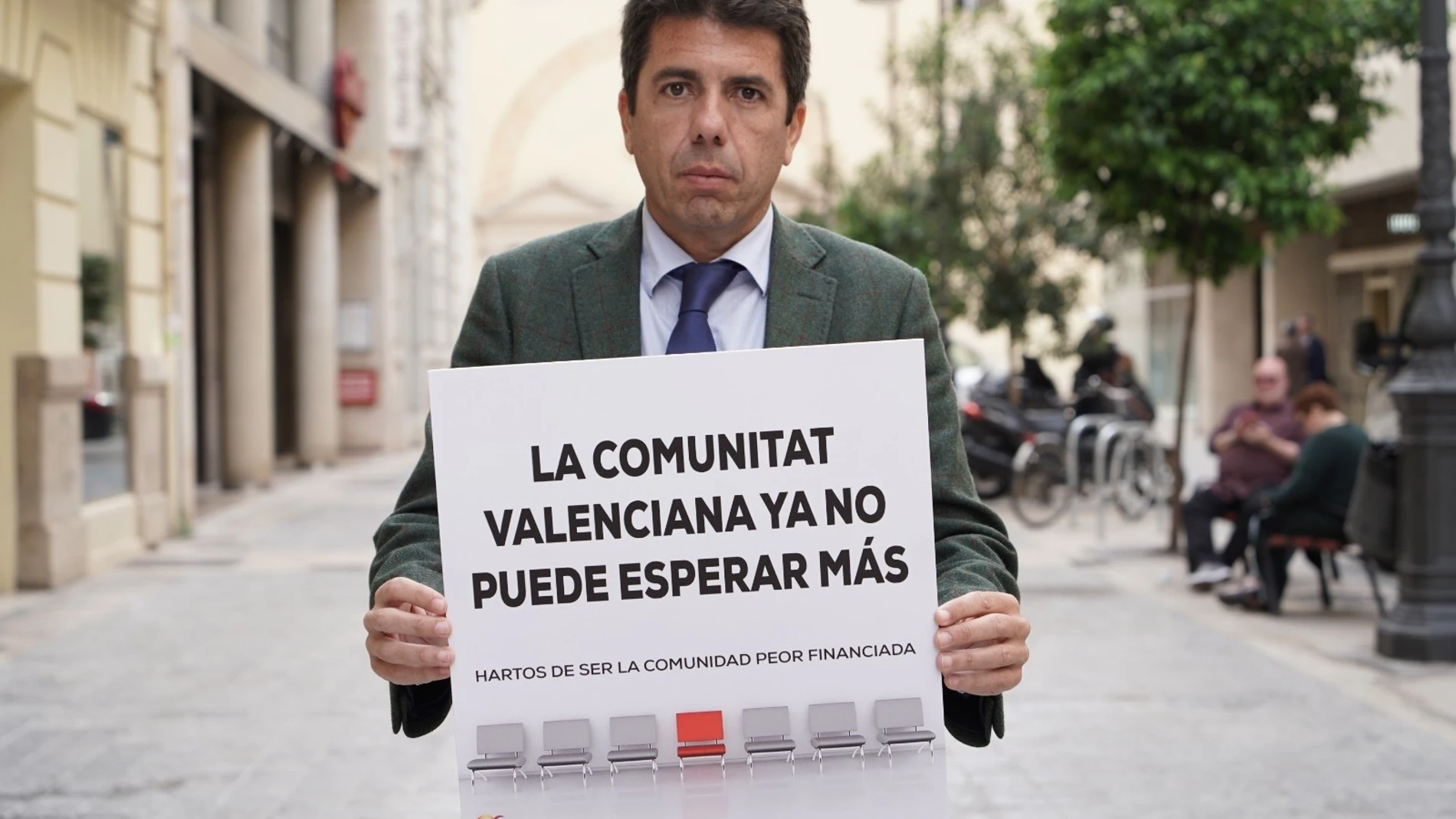 El presidente del Partido Popular de la Comunitat Valenciana, Carlos Mazón, ha presentado hoy la nueva campaña del PPCV para exigir la "inmediata reforma" del sistema de financiación