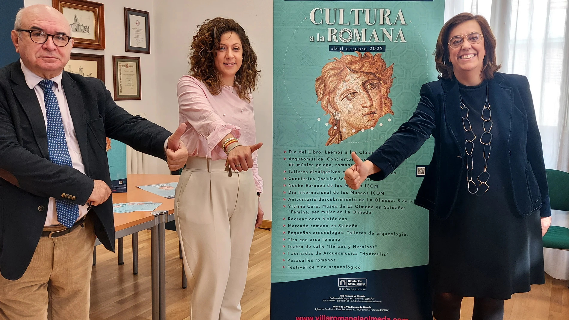Presentación de las actividades culturales en la Villa de la Olmeda (Palencia)