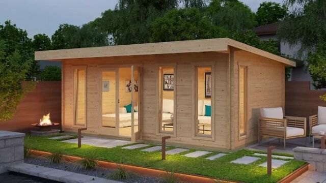 Las casas y casetas de madera son una buena solución para añadir un espacio adicional con múltiples usos