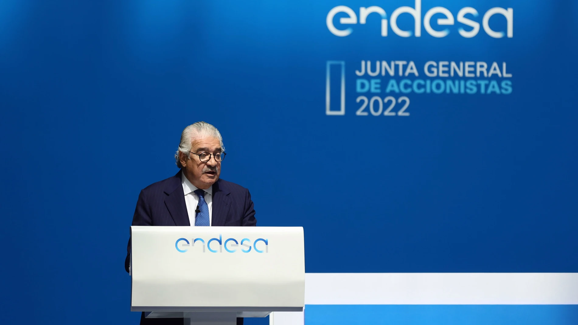 El consejero delegado de Endesa, José Bogas, interviene en la junta general de accionistas de Endesa