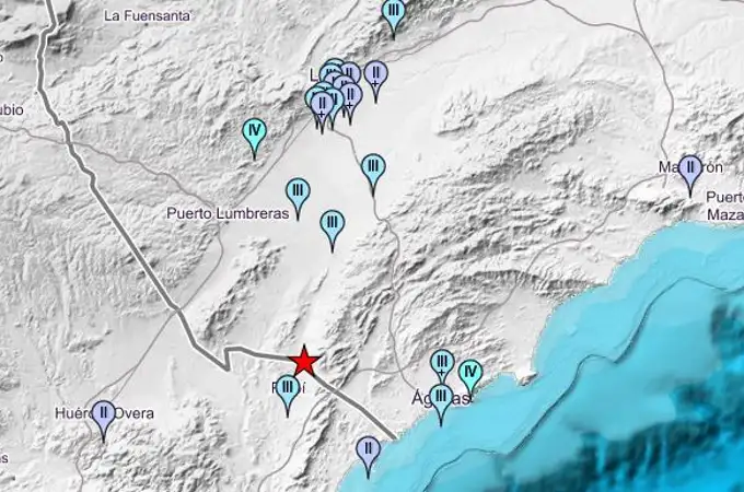 Un terremoto de casi 4 grados sacude la localidad murciana de Águilas 