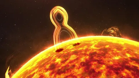 Las erupciones solares y las eyecciones de masa coronal en el sol son causadas por la "reconexión magnética", cuando las líneas de campo magnético de direcciones opuestas se fusionan, se vuelven a unir y se separan, creando explosiones que liberan cantidades masivas de energía.