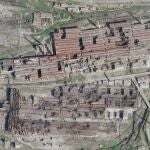 Imagen de satélite del complejo industrial de Azovstal en Mariupol