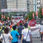 Manifestación por el Día Internacional de los Trabajadores en Madrid