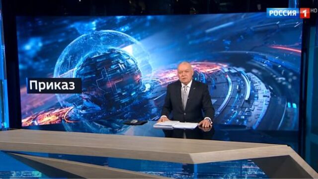 Dmitry Kiselyov, presentador de la televisión estatal rusa