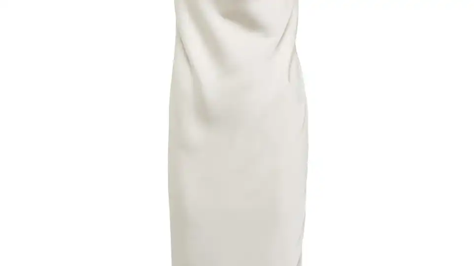 Vestido lencero de novia de satén, de Rotate Birger Christensen