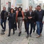 Algunos representantes de los partidos de izquierda que han buscado la confluencia electoral en Andalucía