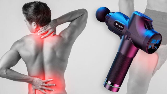 Una pistola de masajes para eliminar estrés, tensiones y dolores musculares