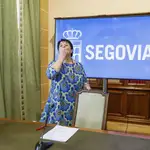 La alcaldesa de Segovia, Clara Luquero informa de que presentara su dimisión
