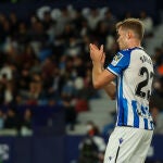 Alexander Sorloth con la Real Sociedad.