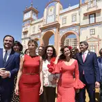 Inma Nieto junto a Yolanda Díaz y otros agentes de izquierdas