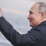 Vladimir Putin durante el desfile del Día de la Victoria en Moscú el 9 de mayo
