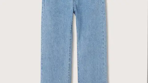 Jeans wideleg tiro alto, de Mango