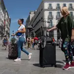 Turistas en la Puerta del Sol