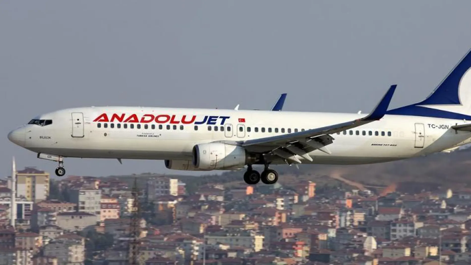 Un avión de la compañía AnadoluJet, en una imagen de archivo