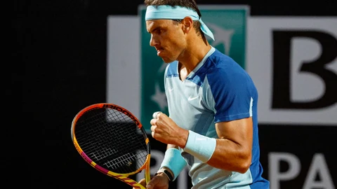 Rafa, en uno de sus últimos partidos en Roma