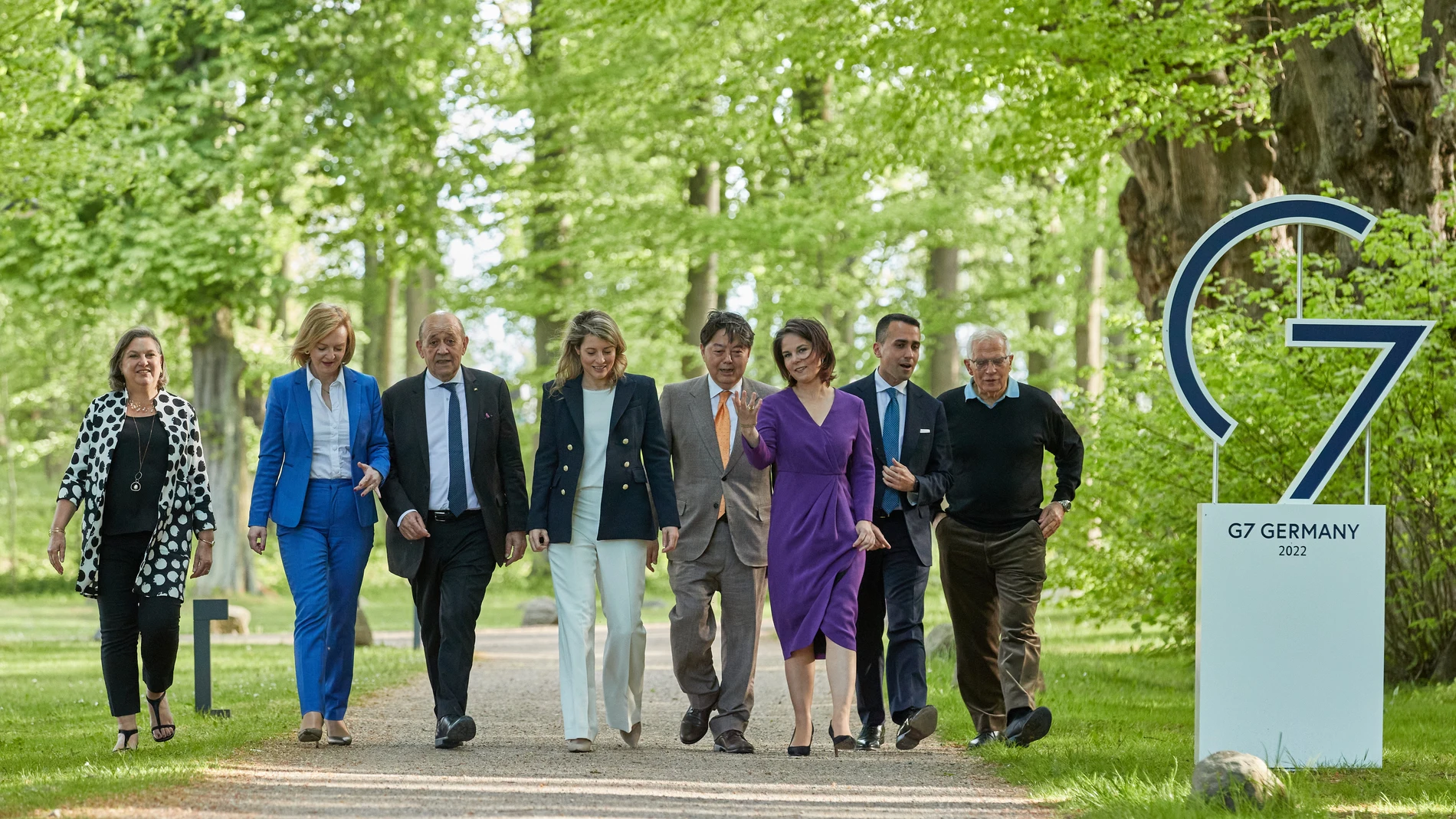 Los participantes en la Cumbre del G7