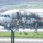El avión Airbus A319-115 de Tibet Airlines que se salió de pista al despegar y se incendió en mayo de 2022 en China, sin víctimas mortales.