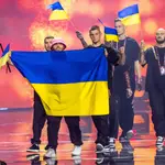 El grupo Kalush Orchestra, represetantes de Ucrania en Eurovisión, son el objetivo de los hackers rusos. Photo: Jens Büttner/dpa
