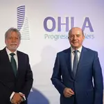 Luis Amodio, presidente de OHLA, y José Antonio Fernández Gallar, consejero delegado