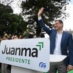 El presidente del Partido Popular de Andalucía, Juanma Moreno, en el acto de presentación de los 109 candidatos del PP de Andalucía para las elecciones autonómicas. Nacho Frade / Europa Press