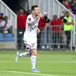 Messi celebra un gol con el PSG en la presente temporada