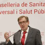 El conseller de Sanidad en la Comunidad Valenciana, Miguel Mínguez 