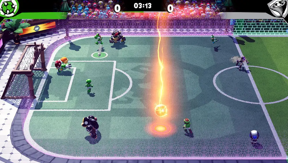 &quot;Mario Strikers: Battle League Football&quot; admite juego multijugador local y &quot;online&quot;.