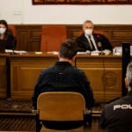 El legionario acusado de asesinar el 8 de febrero de 2020 a su expareja en Zadin en la Audiencia de Granada para ser juzgado. Álex Cámara / Europa Press