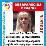Imagen de María del Pilar en la alerta lanzada por SOS Desaparecidos
