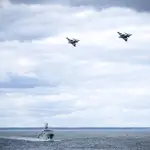 Aviones suecos patrullan el mar Báltico en agosto de 2020